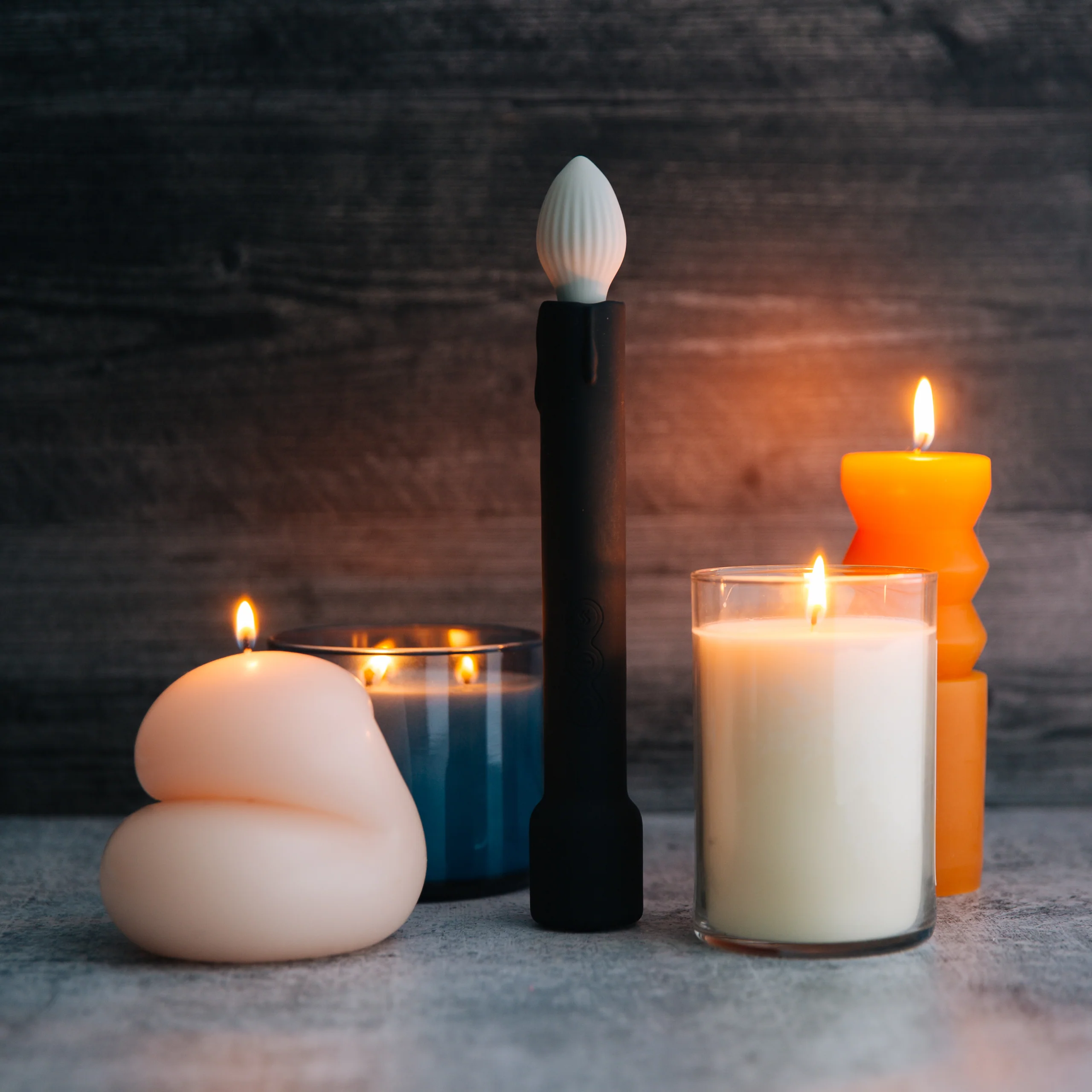 Candle Warming Wand Vibrator med seks pulserende mønstre
