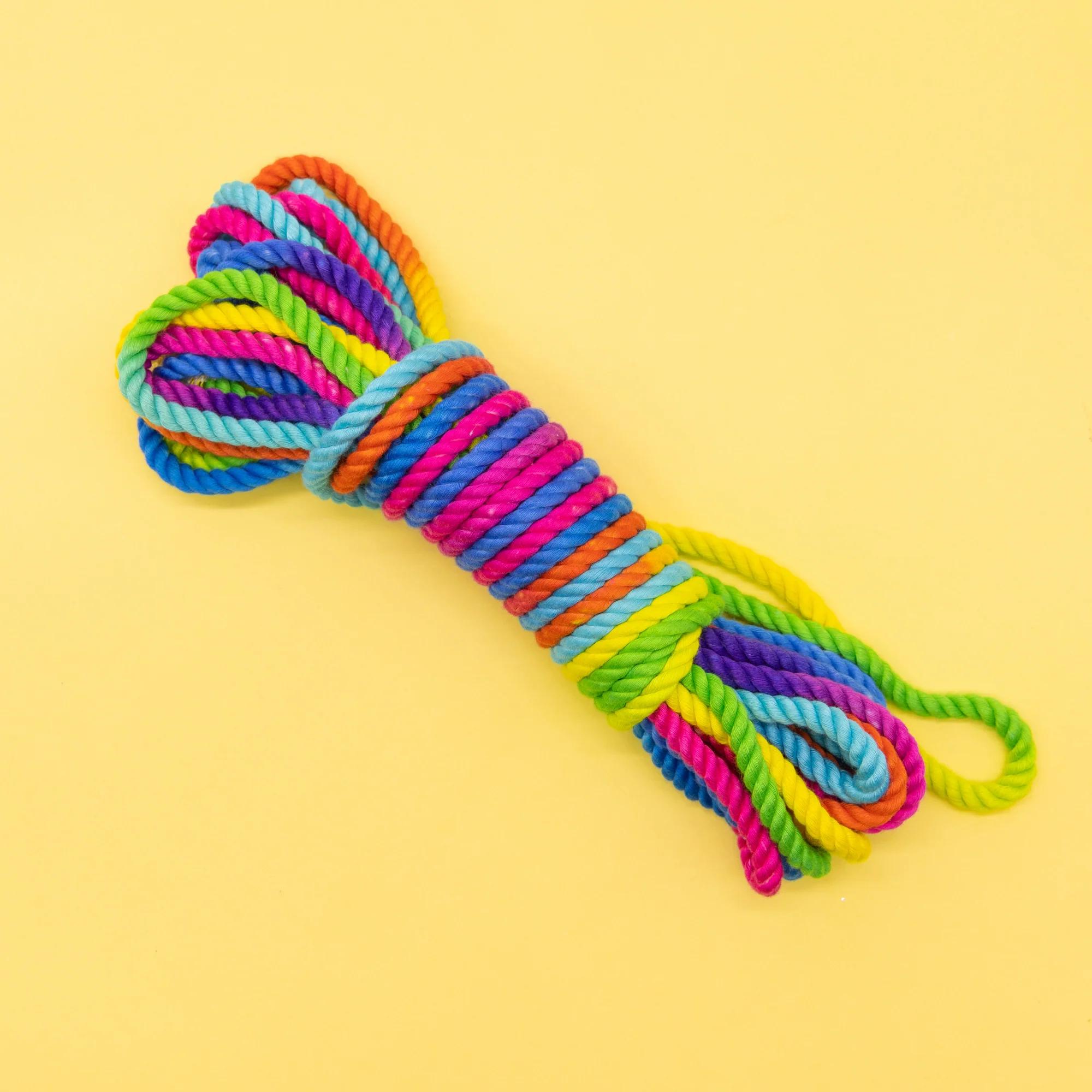 Unicorn Rainbow bondagerep, mjuk bambusilke, 11 meter