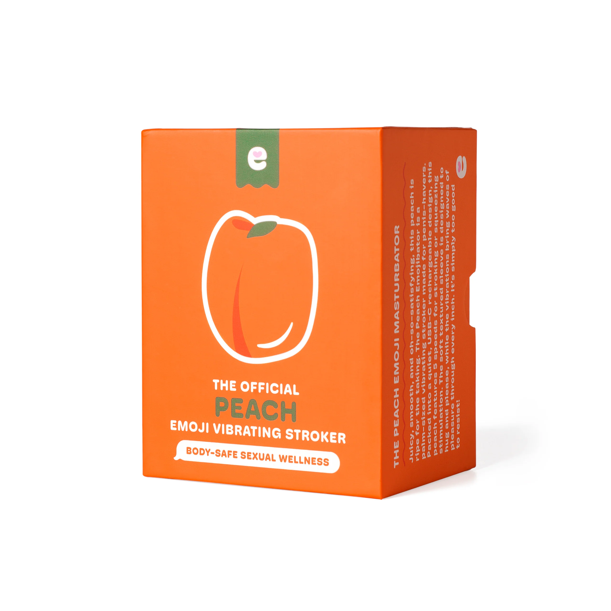 Emojibator Peach Stroker vibrant pour un plaisir de paume