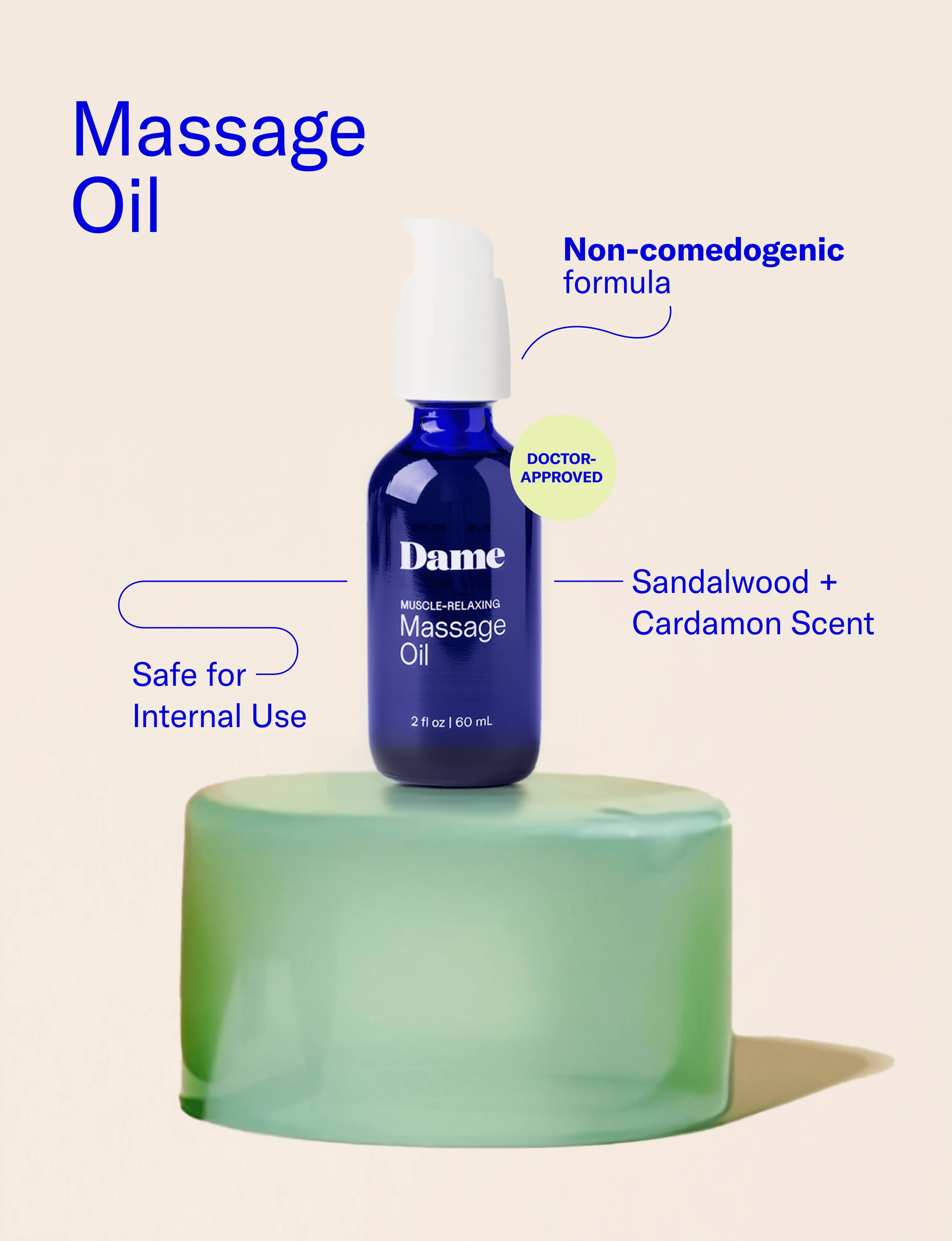 Massage Oil, Doctor-Approved and Safe for Internal Use