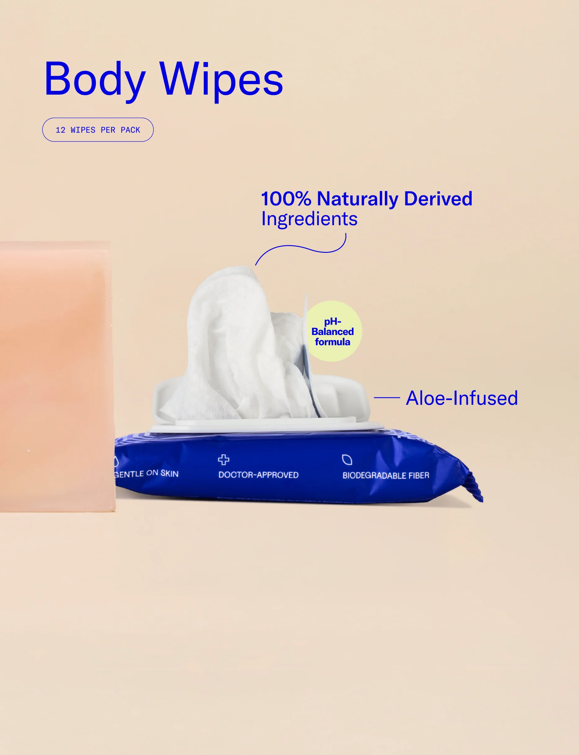 pH-Balanced Body Wipes with Aloe and Cucumber