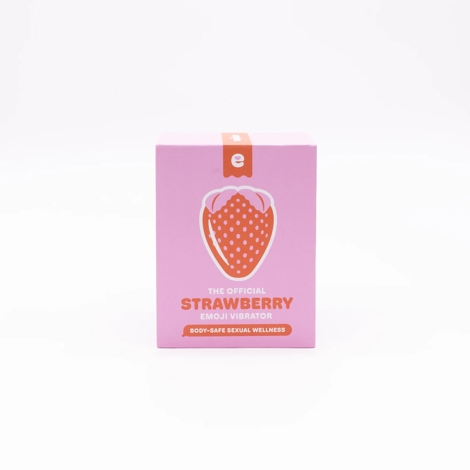 Strawberry Emojibator suge-vibrator med 8 mønstre