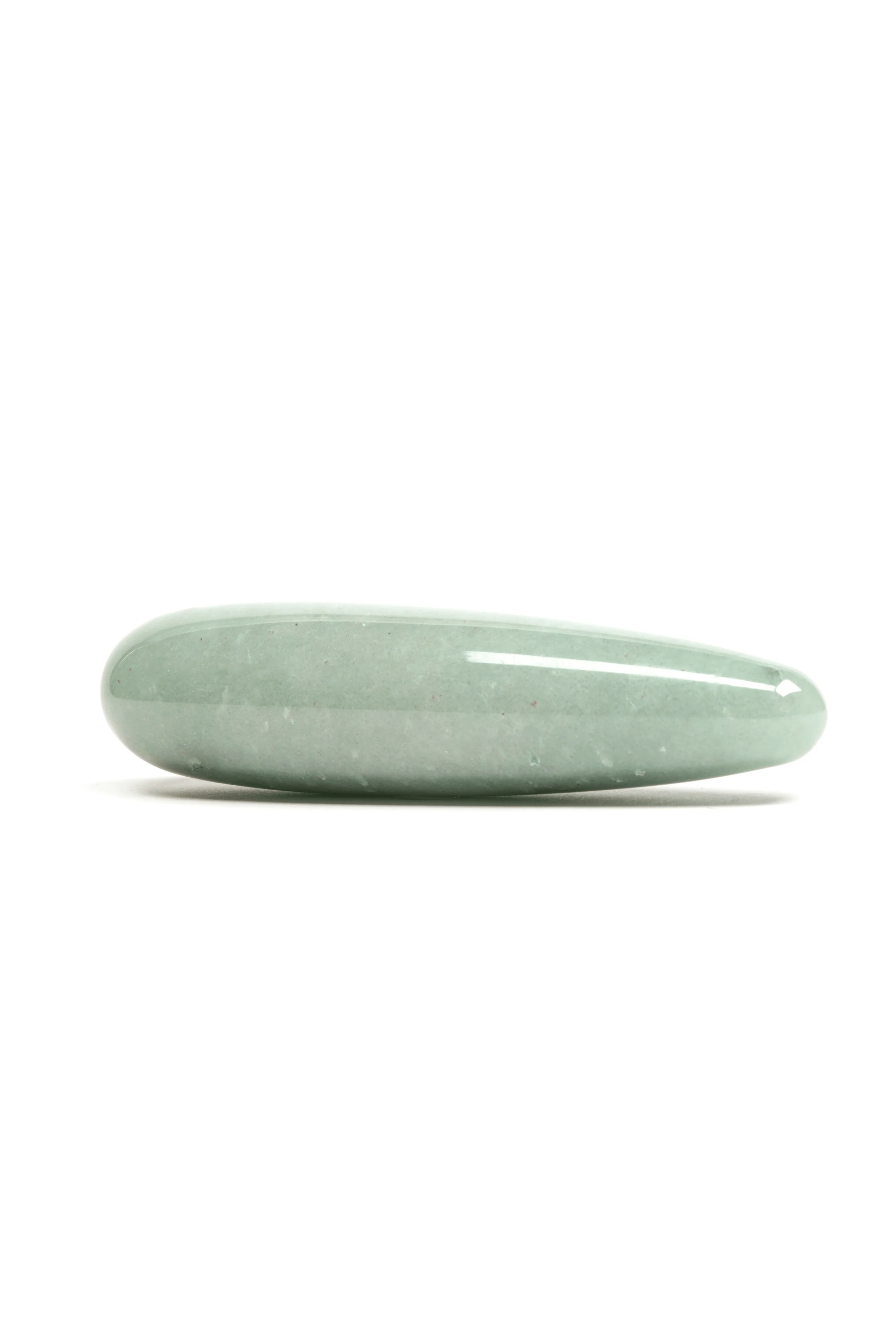 Indian Jade Crystal Dildo in Pure Green Aventurine