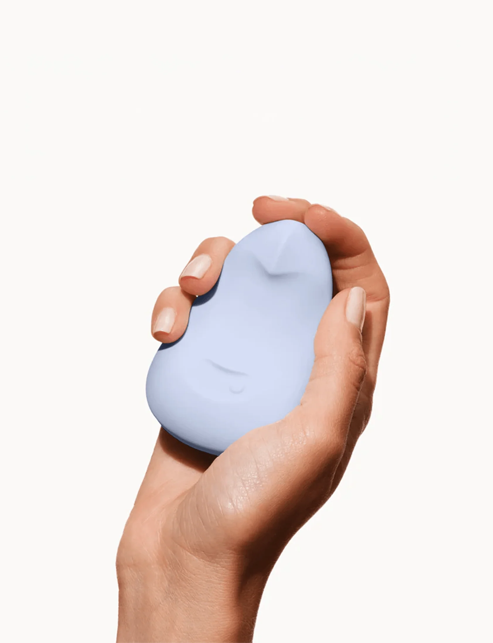 Vibrador de palma suave y flexible Pom con múltiples velocidades