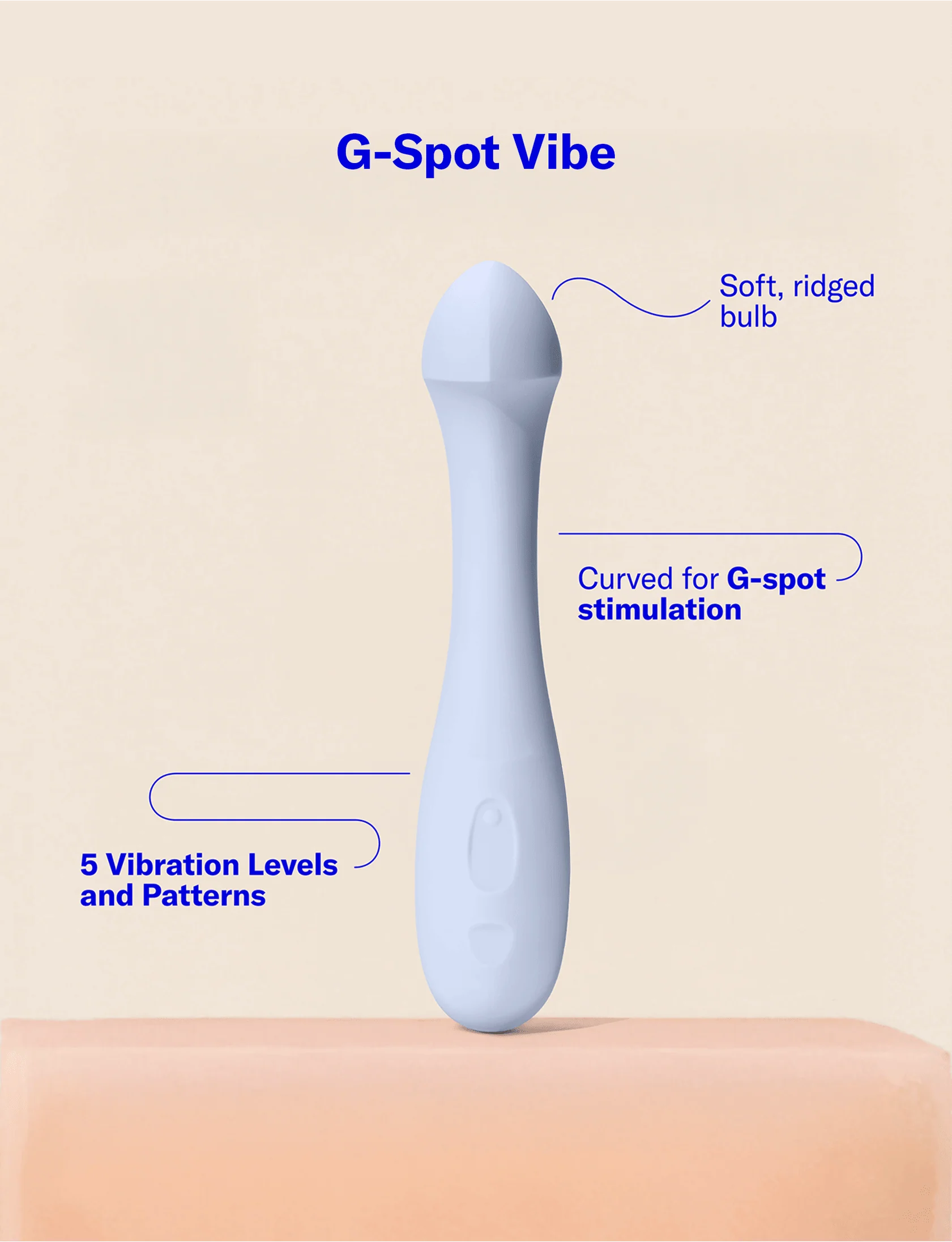 Arc G-Spot Vibrator with Curved Tip and Leverage Handle