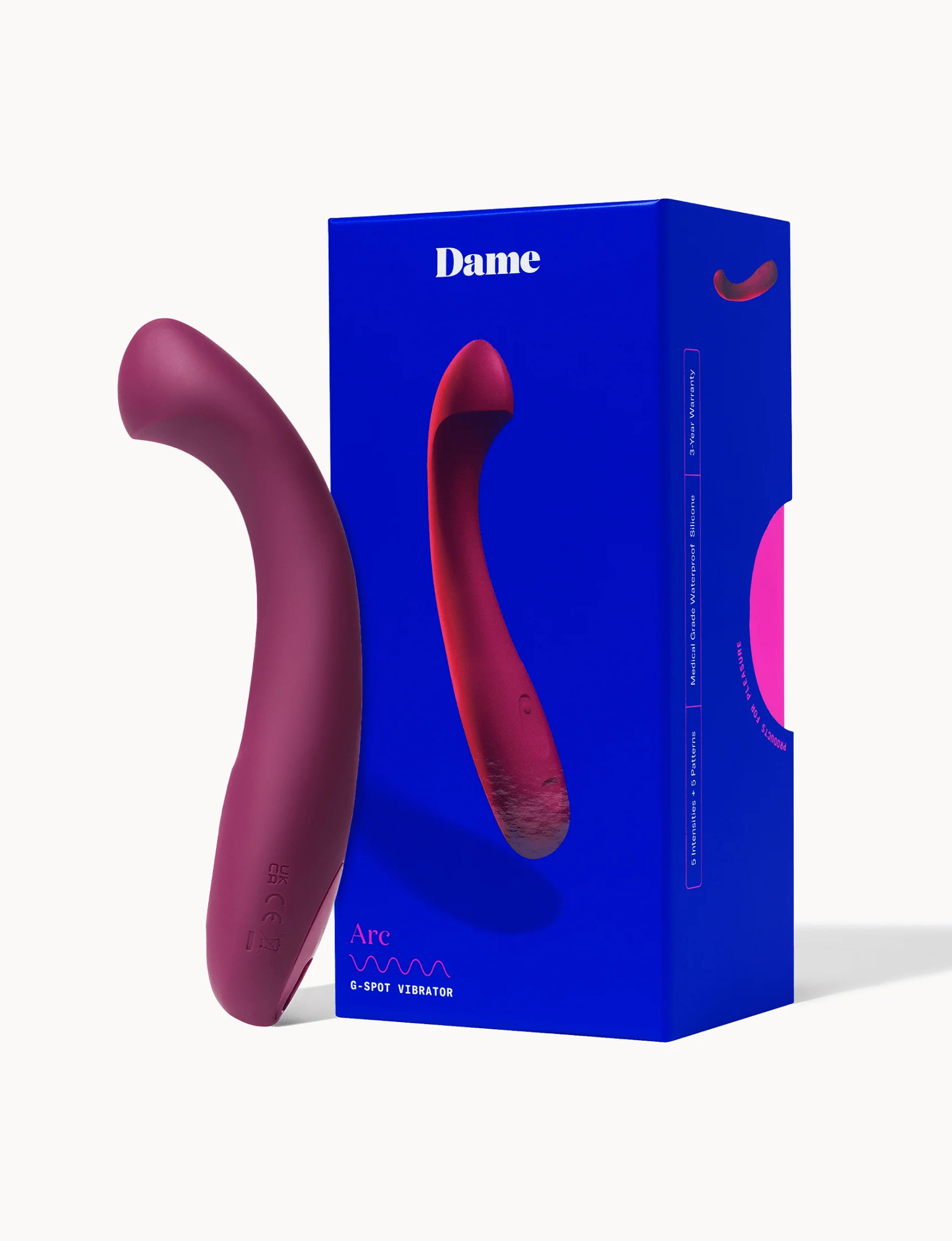Arc G-Spot Vibrator with Curved Tip and Leverage Handle