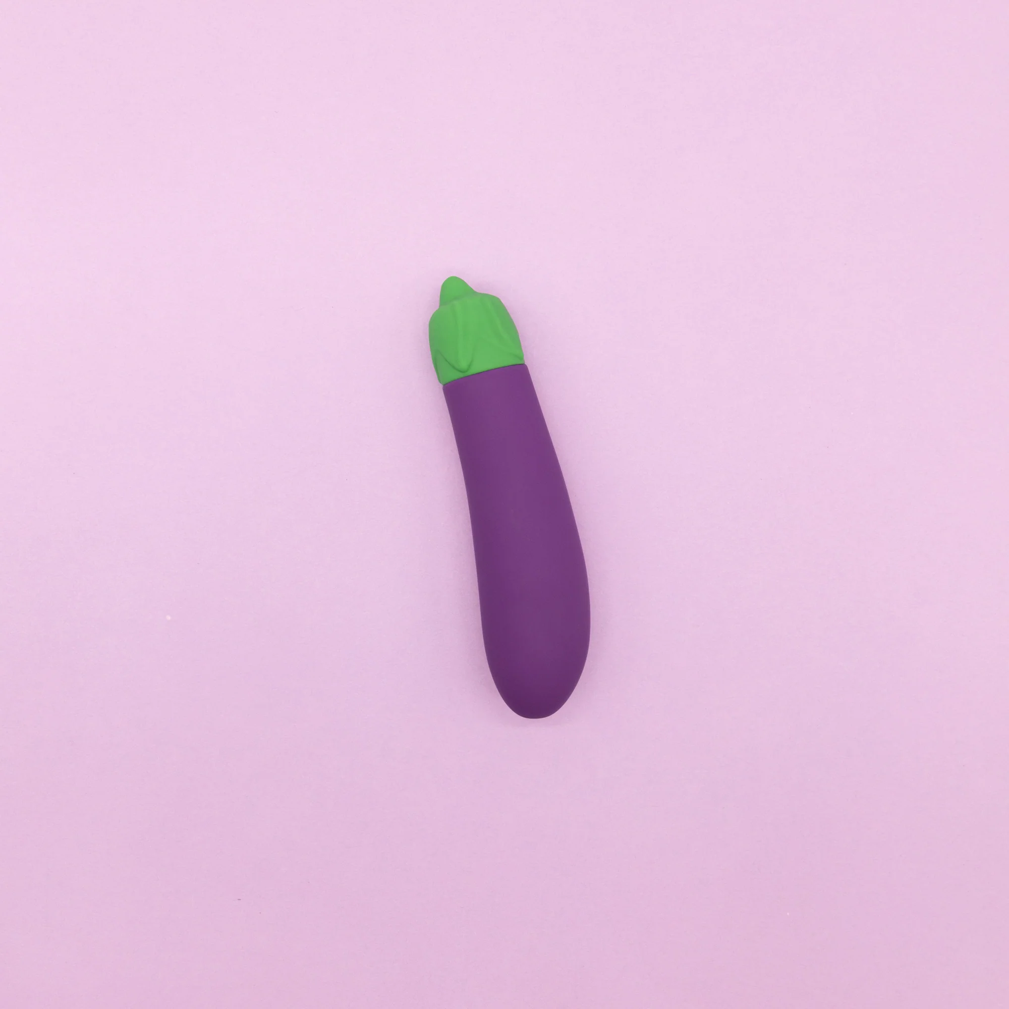 Eggplant Emojibator Bullet Vibrator with 10 Vibration Patterns