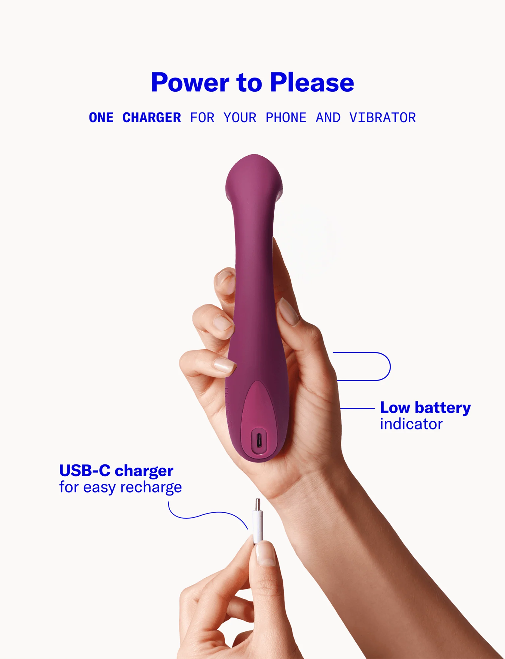 Arc G-Spot Vibrator with Curved Tip and Leverage Handle