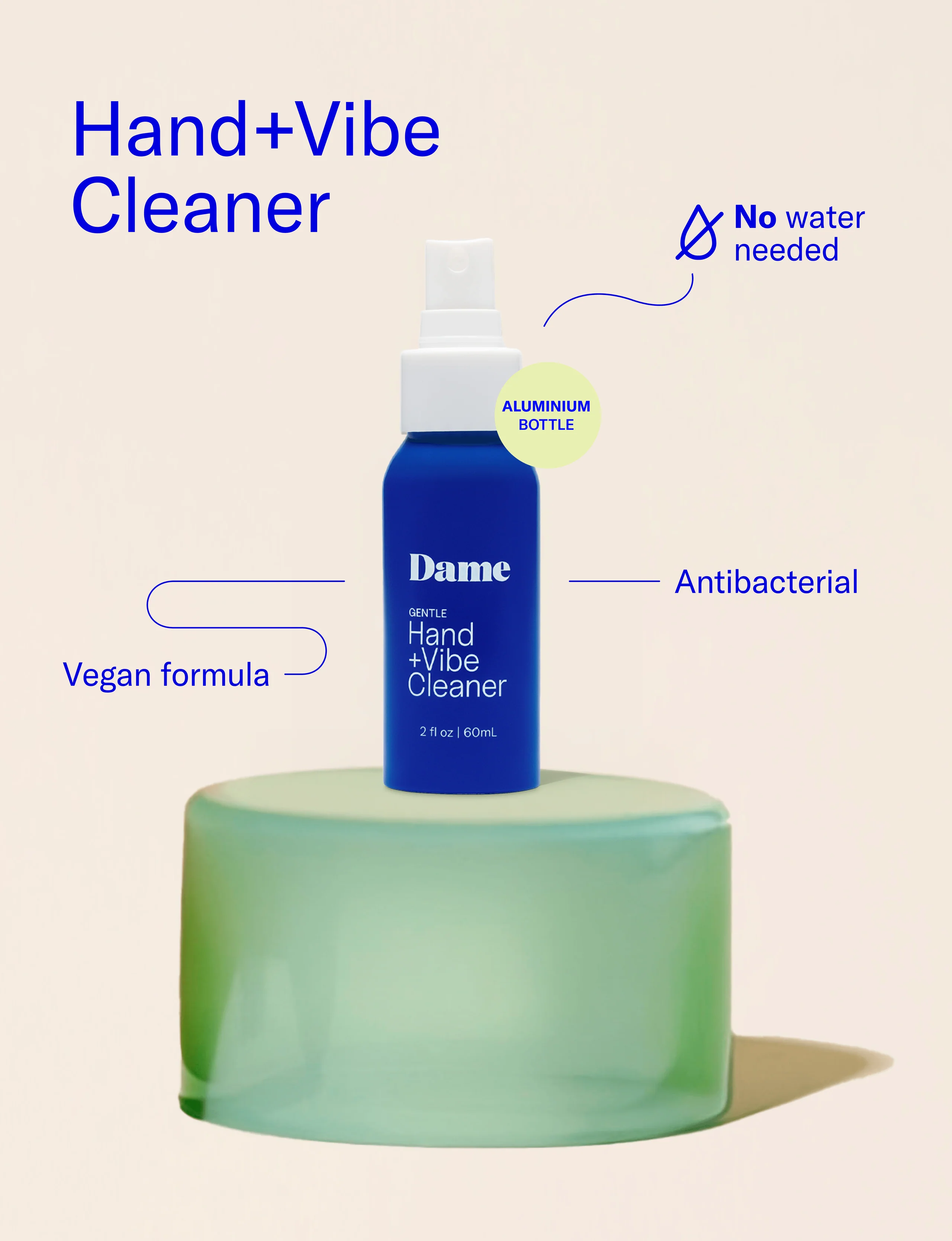 Hand + Vibe Cleaner: No-Water Sex Toy Sanitizer with Sweet Orange
