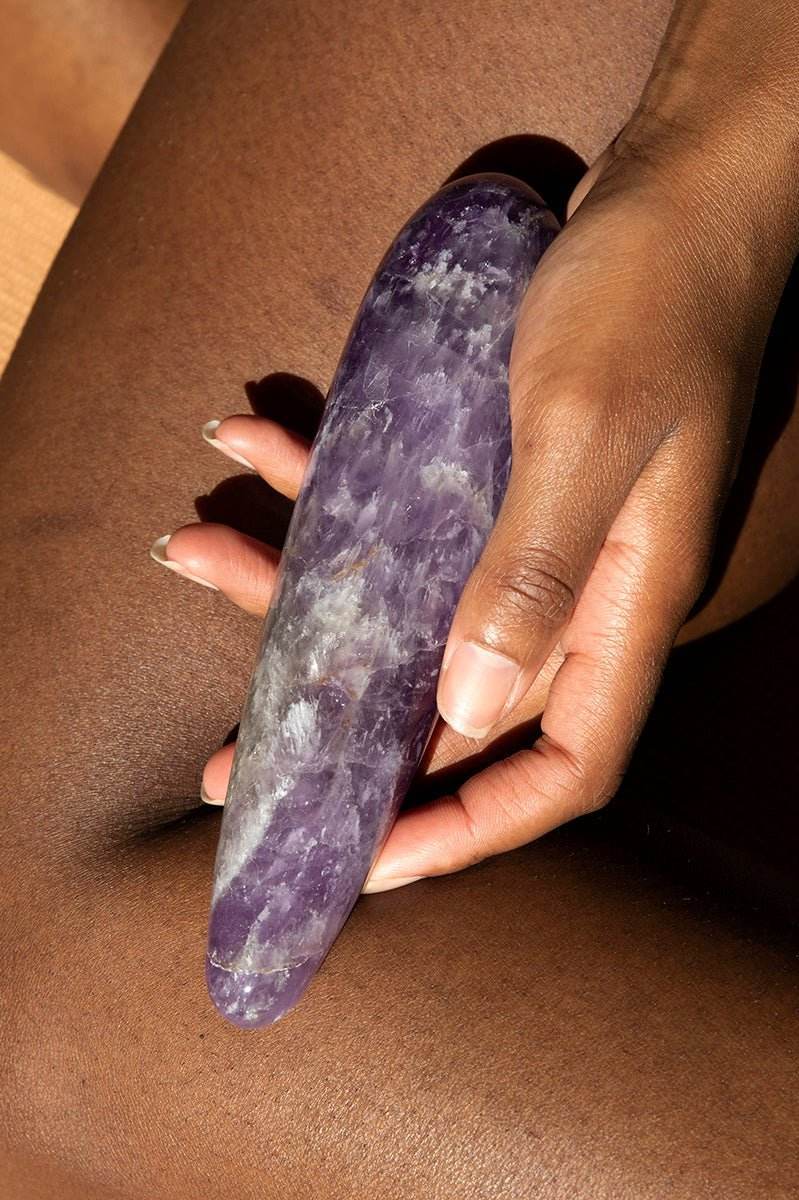 Amethyst Original Crystal Dildo from Chakrubs
