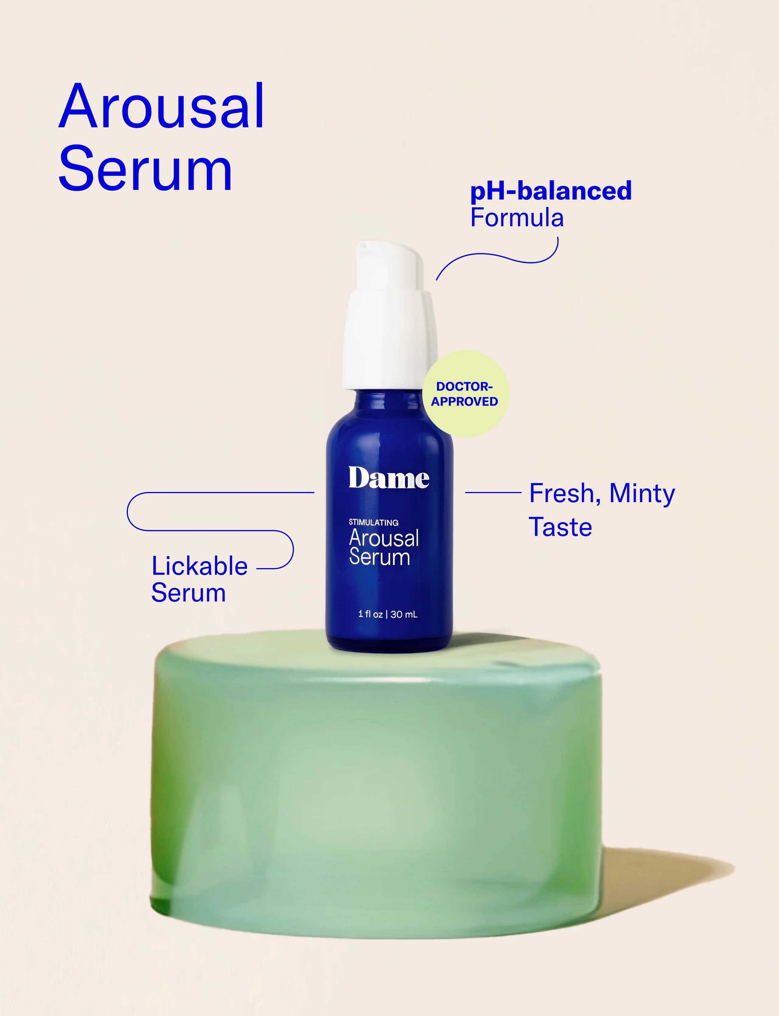 Arousal Serum with a pH-Balanced Lickable Formula
