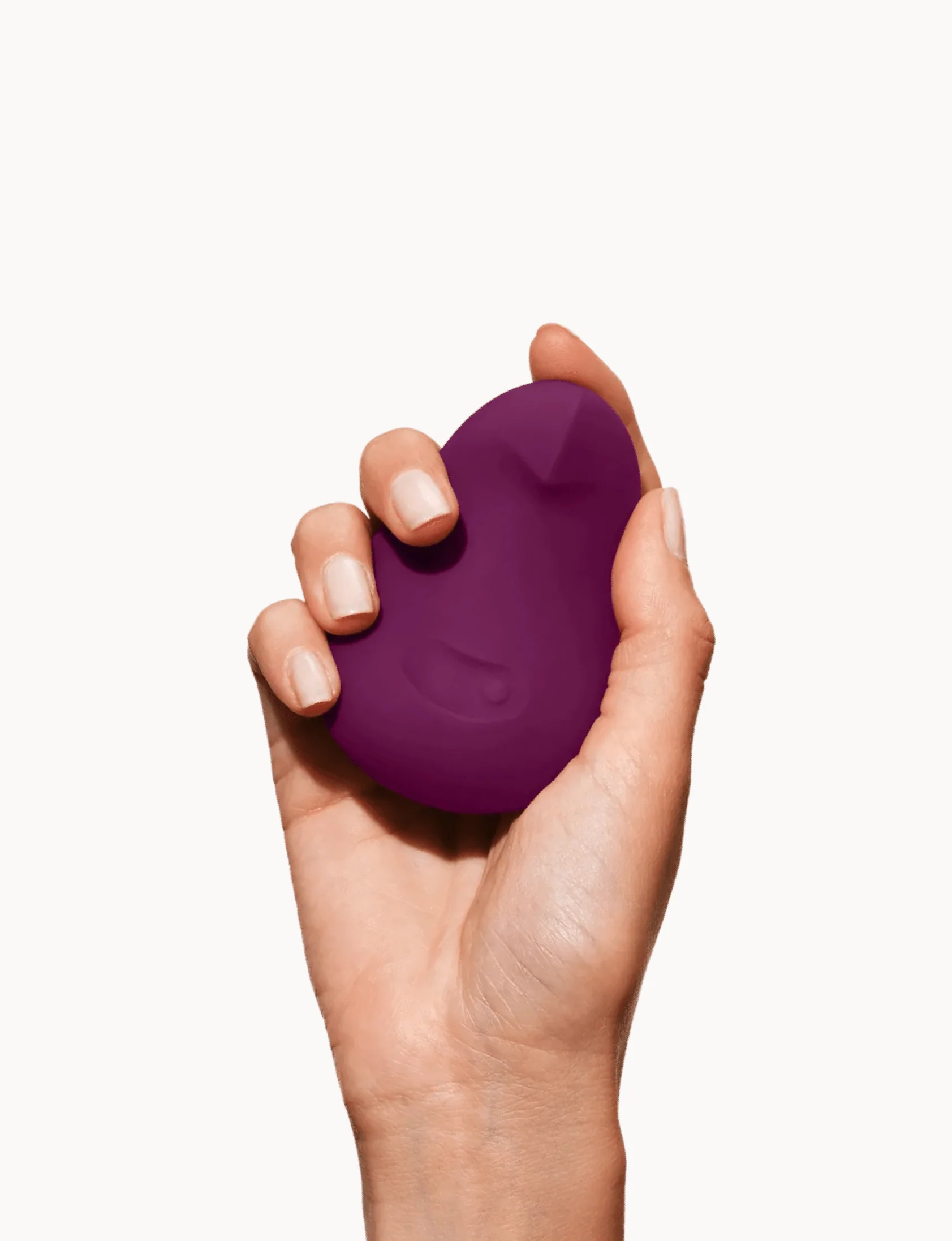 Vibrador de palma suave y flexible Pom con múltiples velocidades