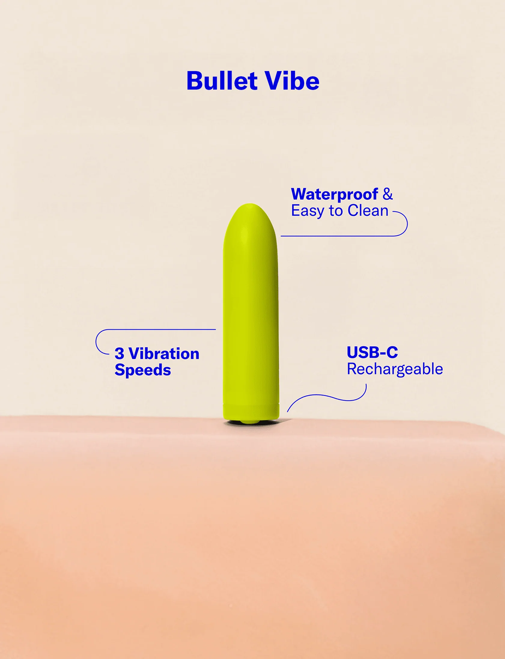 Zee Bullet Vibrator with 3 Speeds for Portable Pleasure