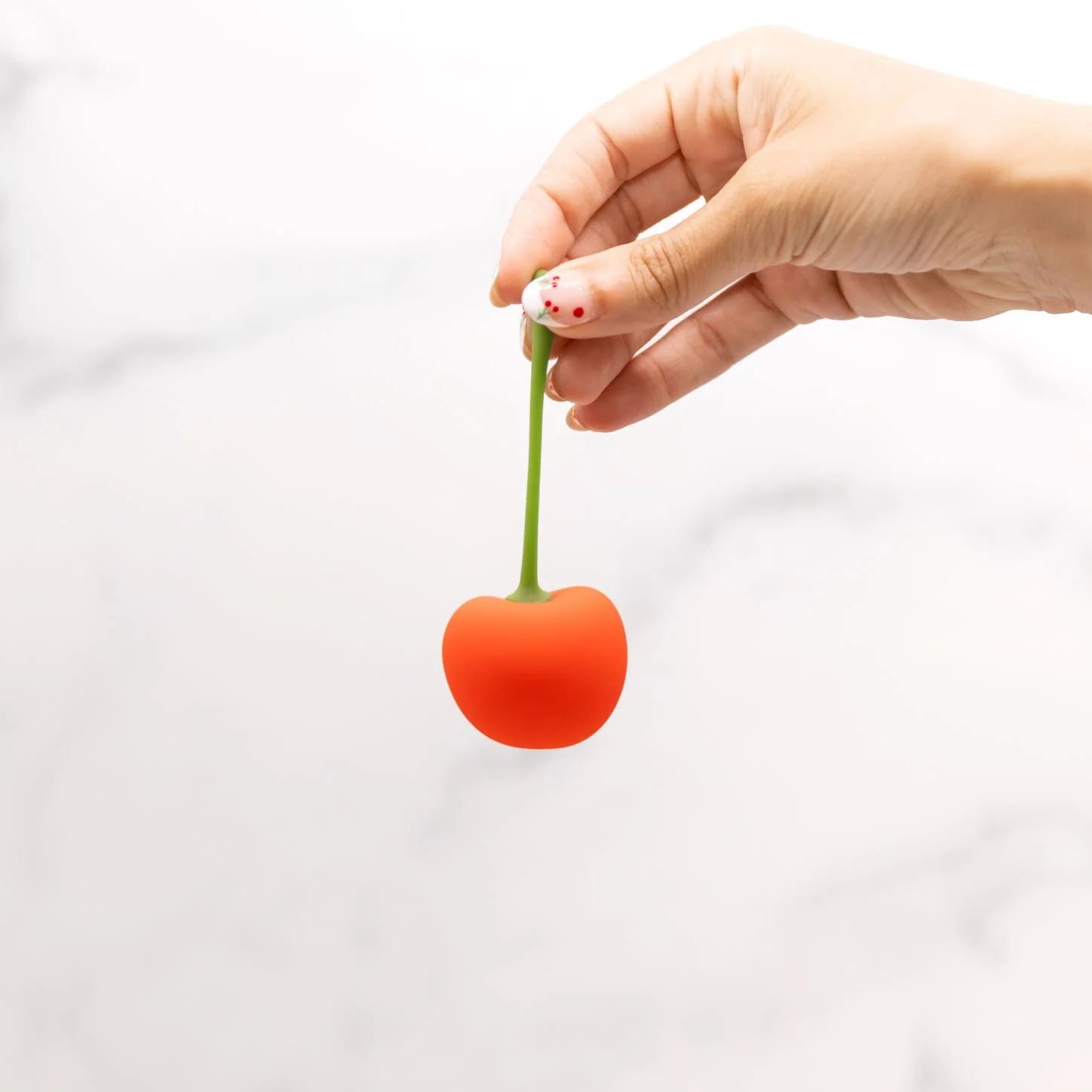 Cherry Emojibator Bullet Vibrator with USB Charge and 9 Patterns