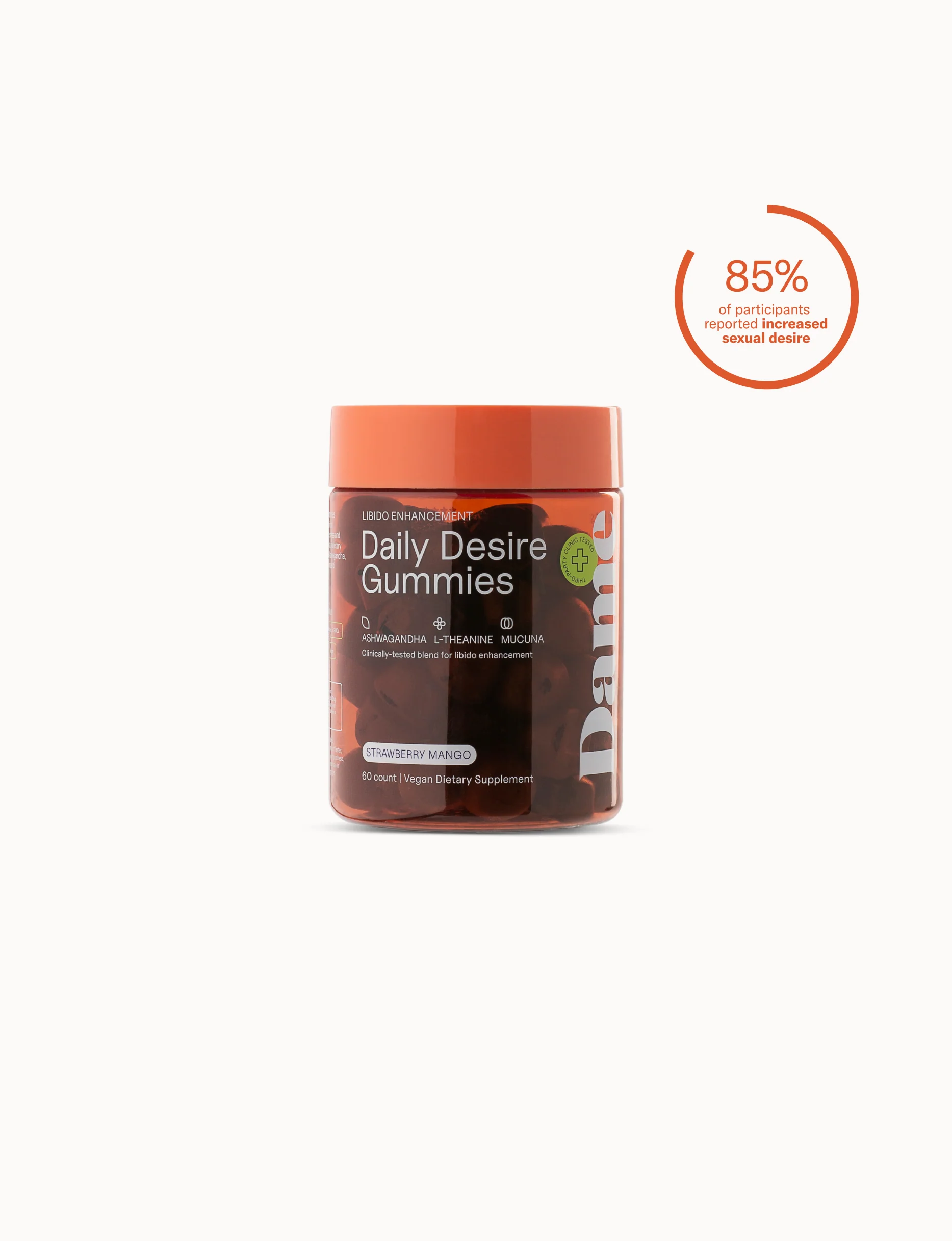 Desire Gummies Libido Supplement for Women with Strawberry-Mango Flavor